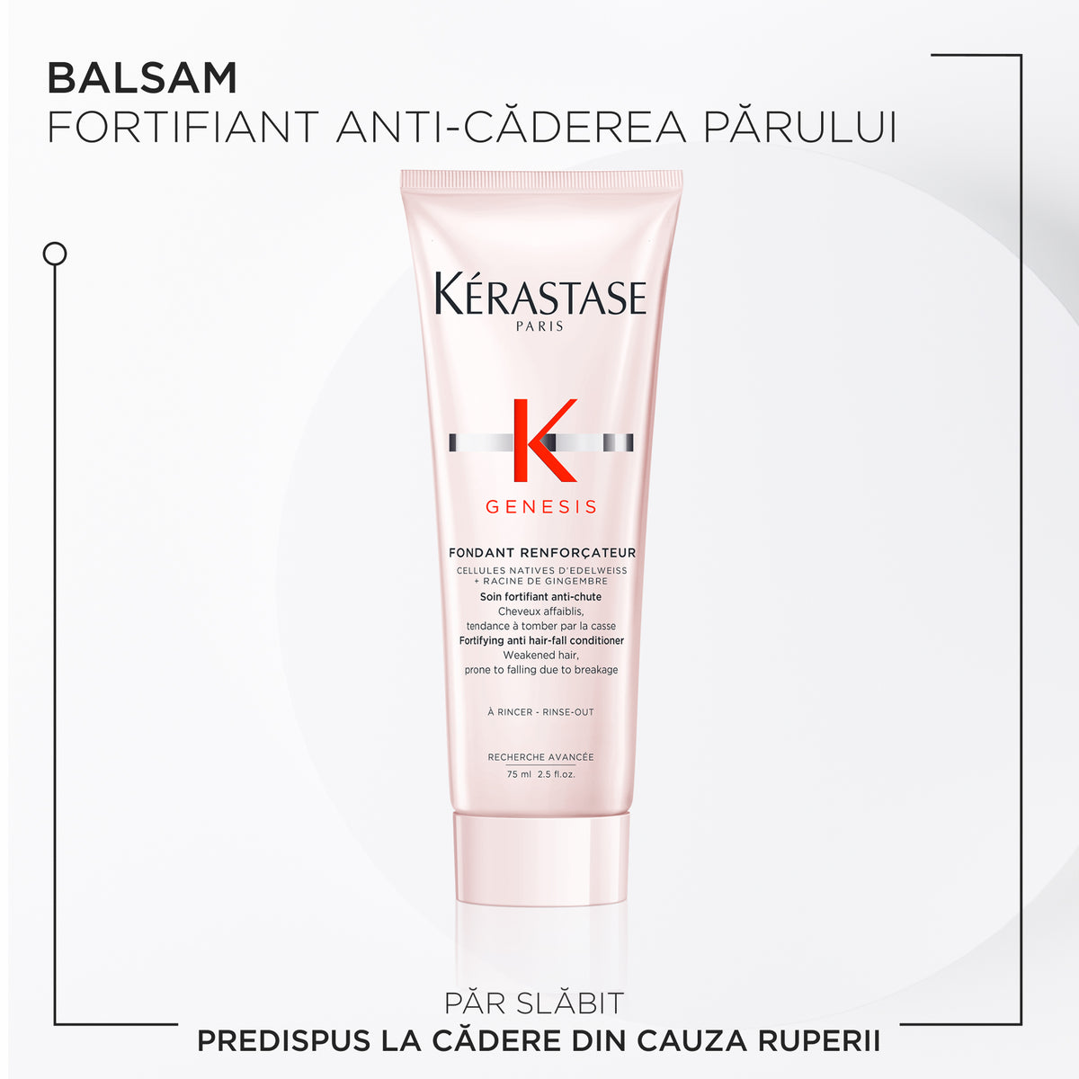 Kérastase Genesis Bain Hydra-Fortifiant + Fondant + Défense Thermique hajhullás elleni szett legyengült hajra, 80+75+45ml