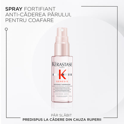 Kérastase Genesis Bain Hydra-Fortifiant + Fondant + Défense Thermique hajhullás elleni szett legyengült hajra, 80+75+45ml