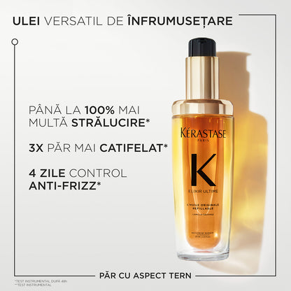 Fényt és frizz-szabályozást biztosító, nem kiöblítendő olaj — Kérastase Elixir Ultime Huile Originale 75 ml
