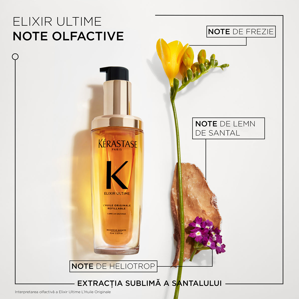 Fényt és frizz-szabályozást biztosító, nem kiöblítendő olaj — Kérastase Elixir Ultime Huile Originale 75 ml
