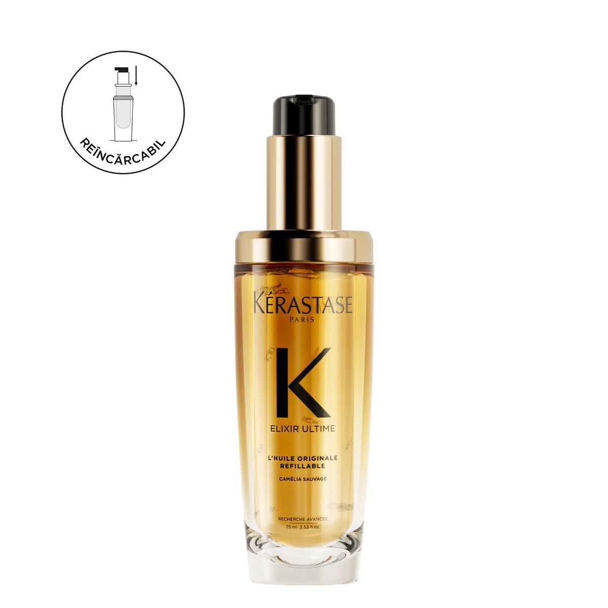 Fényt és frizz-szabályozást biztosító, nem kiöblítendő olaj — Kérastase Elixir Ultime Huile Originale 75 ml