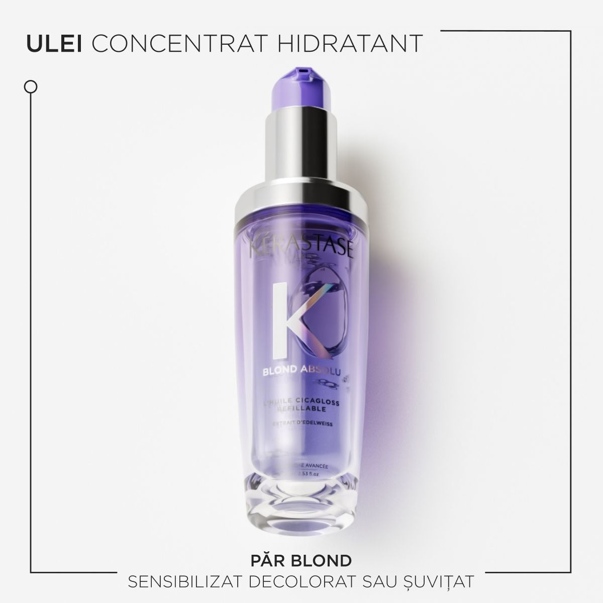 Kérastase Blond Absolu L'Huile Cicagloss 75ml – Hajregeneráló olaj szőke hajra, újratölthető