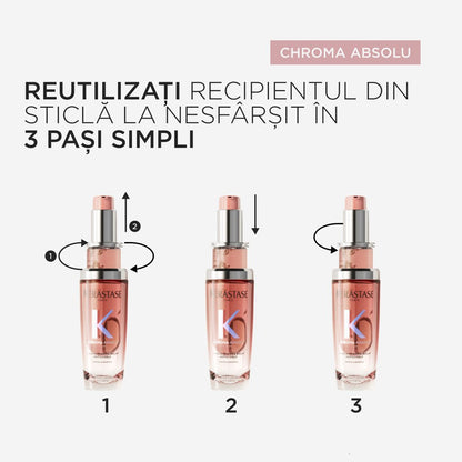 Olaj festett haj fényének fokozására — Kérastase Chroma Absolu L'Huile Chroma Éclat Refill 75ml