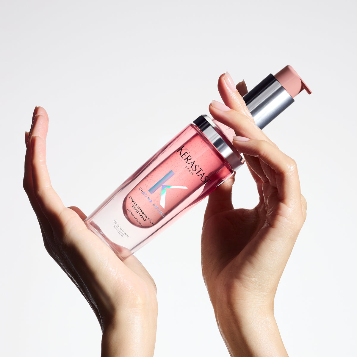 Olaj festett haj fényének fokozására — Kérastase Chroma Absolu L'Huile Chroma Éclat Refill 75ml