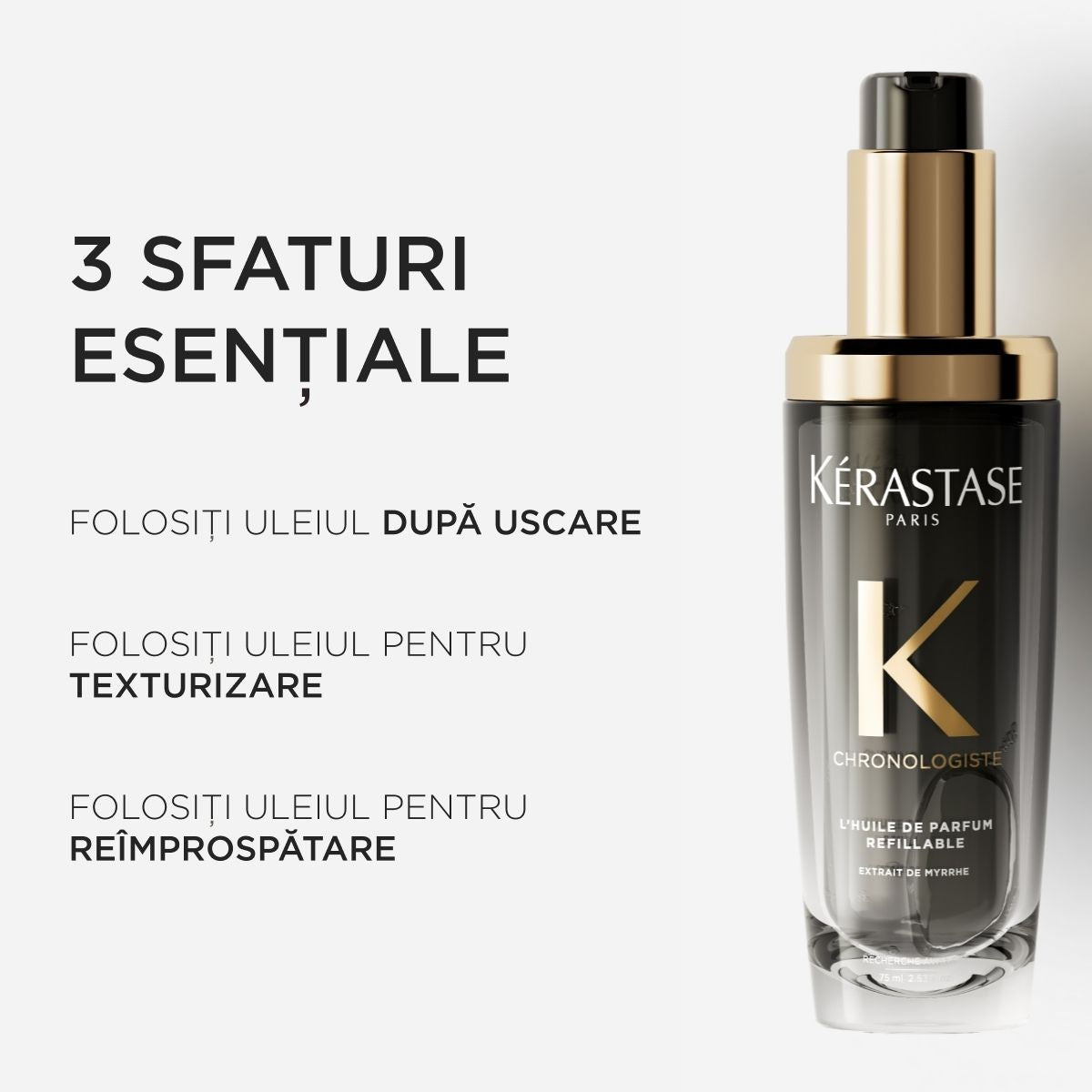 Utántölthető revitalizáló illatos olaj — Kérastase Chronologiste Huile de Parfum 75ml