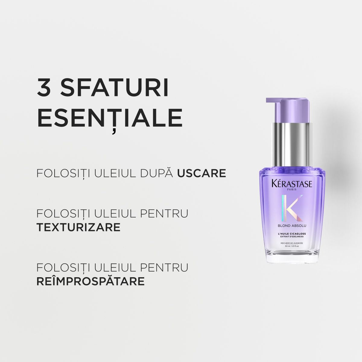 Fényt adó helyreállító olaj szőke hajra mini — Kérastase Blond Absolu L'Huile Cicagloss 30ml