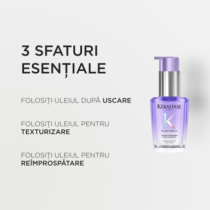 Fényt adó helyreállító olaj szőke hajra mini — Kérastase Blond Absolu L'Huile Cicagloss 30ml