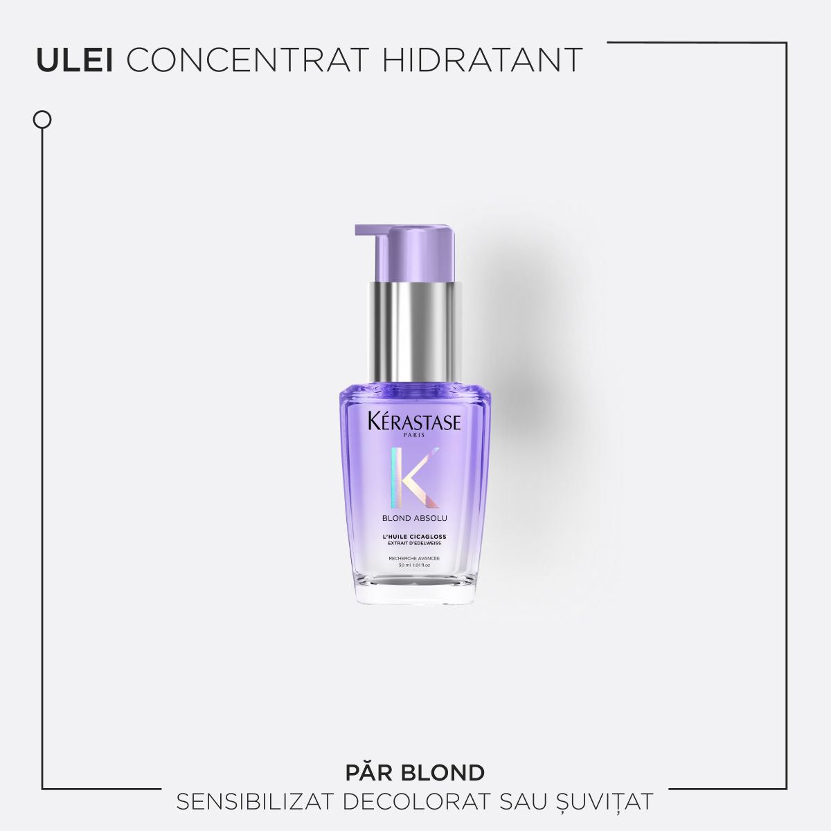 Fényt adó helyreállító olaj szőke hajra mini — Kérastase Blond Absolu L'Huile Cicagloss 30ml
