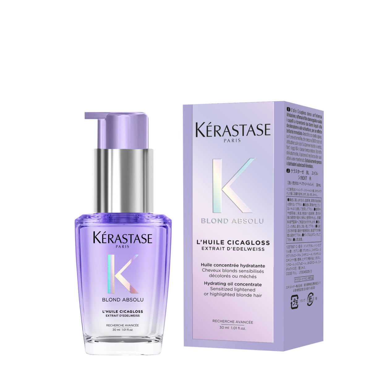 Fényt adó helyreállító olaj szőke hajra mini — Kérastase Blond Absolu L'Huile Cicagloss 30ml