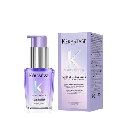 Fényt adó helyreállító olaj szőke hajra mini — Kérastase Blond Absolu L'Huile Cicagloss 30ml