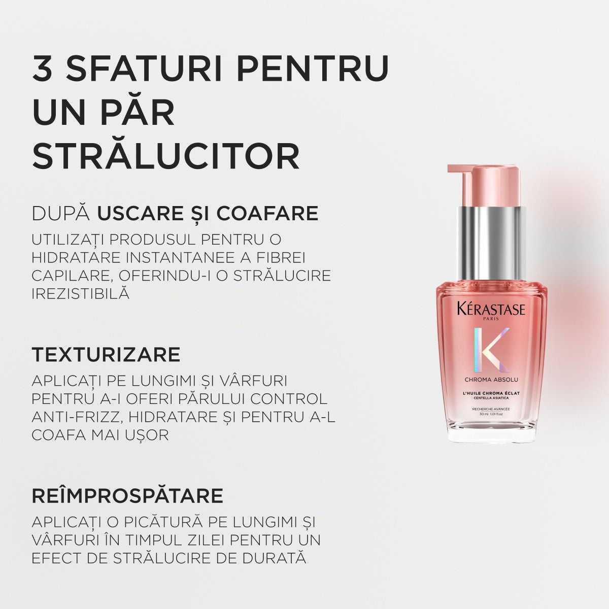 Mini utántölthető hajolaj festett hajra — Kérastase Chroma Absolu L'Huile Chroma Éclat 30ml
