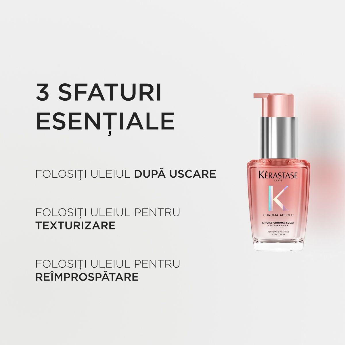Mini utántölthető hajolaj festett hajra — Kérastase Chroma Absolu L'Huile Chroma Éclat 30ml