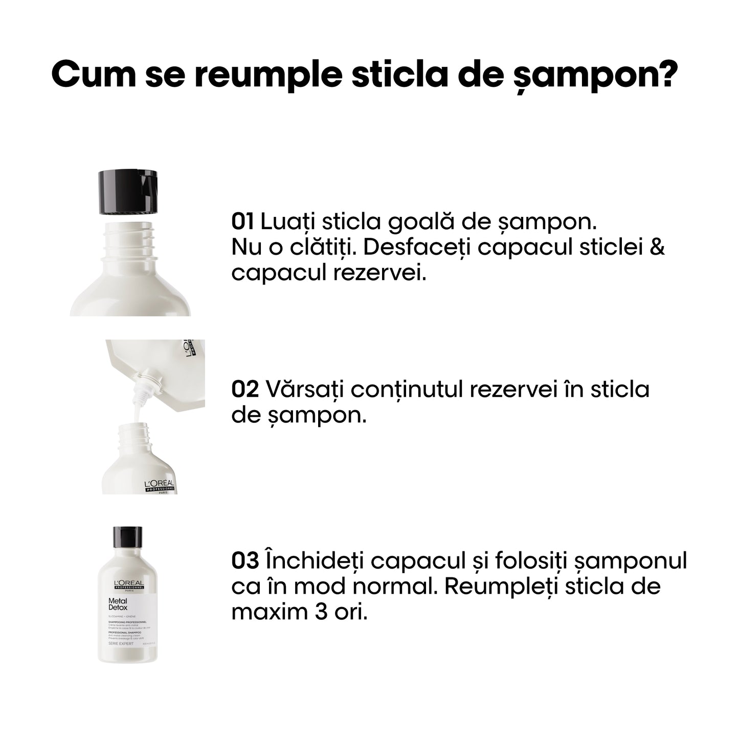 Festett hajra való sampon – L'Oréal Professionnel Metal Detox 500ml