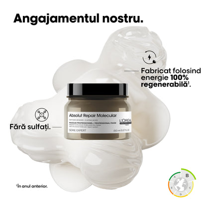 Hajmaszk sérült hajra — L'Oréal Professionnel Absolut Repair Molecular 150 ml