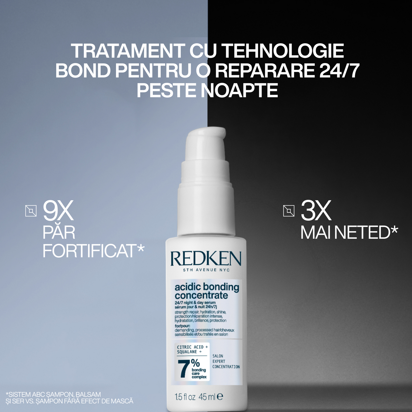 Sérum sérült hajra — Redken Acidic Bonding Concentrate 24/7 Night & Day Serum 45ml