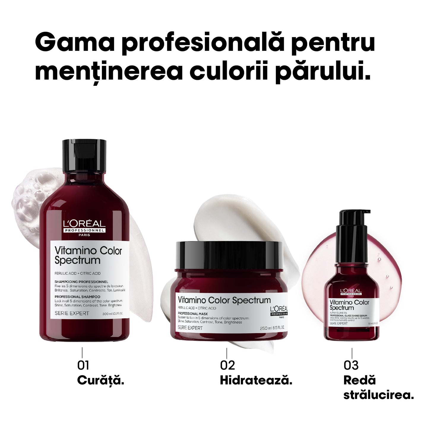 Hajszér festett hajra tükörhatással — L'Oréal Professionnel Vitamino Color Spectrum Glass Shine 30ml