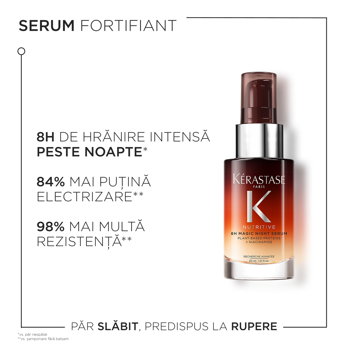 Tápláló éjszakai szérum száraz hajra — Kérastase Nutritive 8H Magic Night Serum 30ml