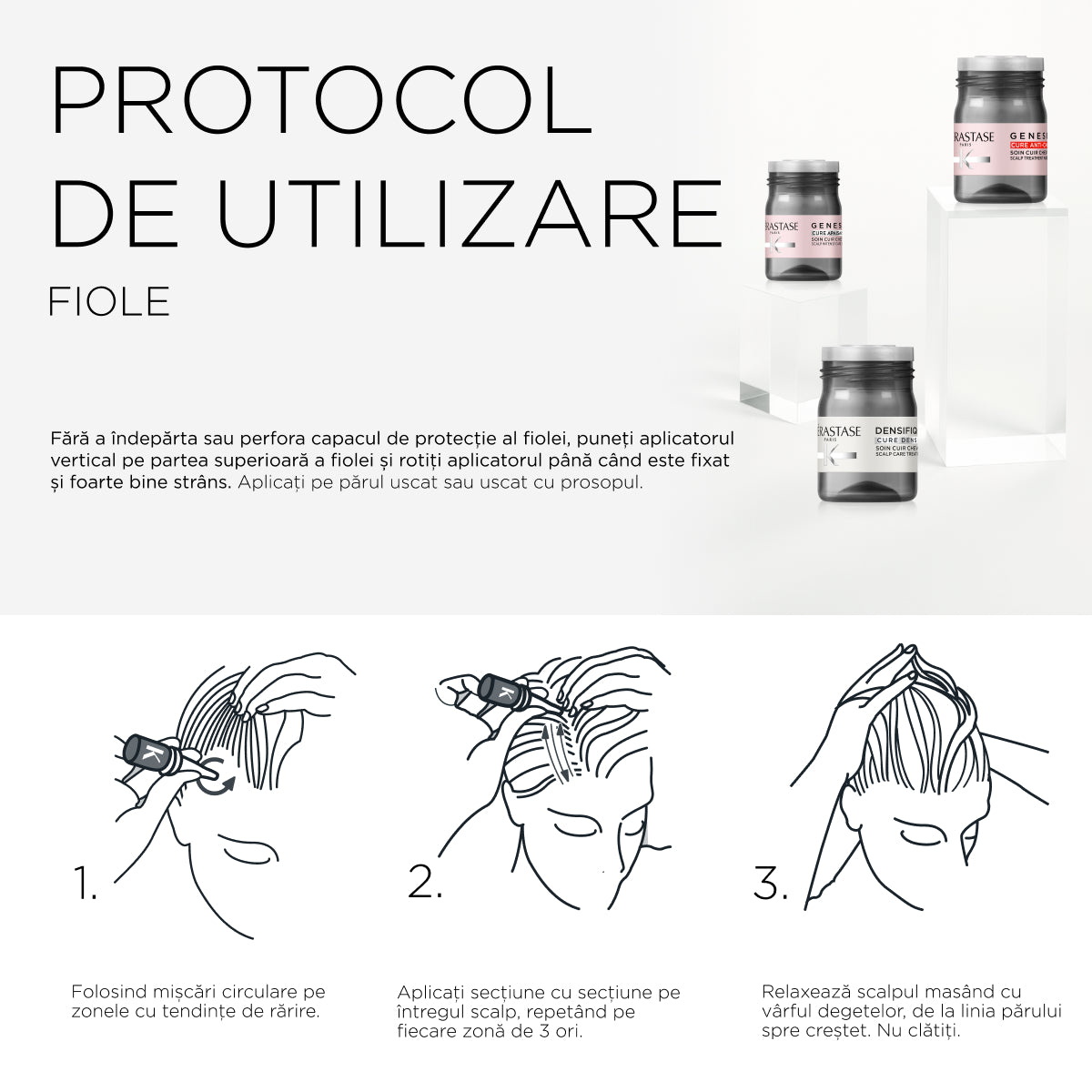 Kérastase Densifique Cure Densité ampullák Aktív ápolás a haj sűrűségének, minőségének és állagának megőrzéséért 42x6 ml