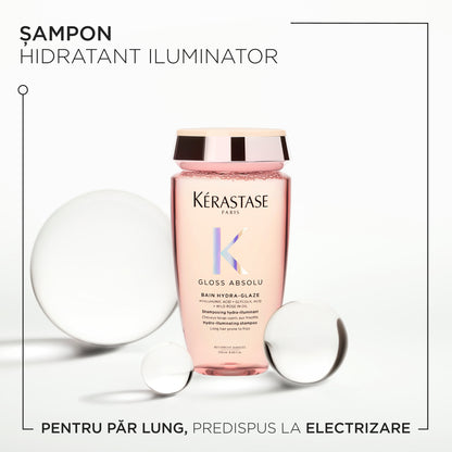 Kerastase Gloss Absolu Bain Hydra-Glaze sampon antisztatikus hatással, 250ml