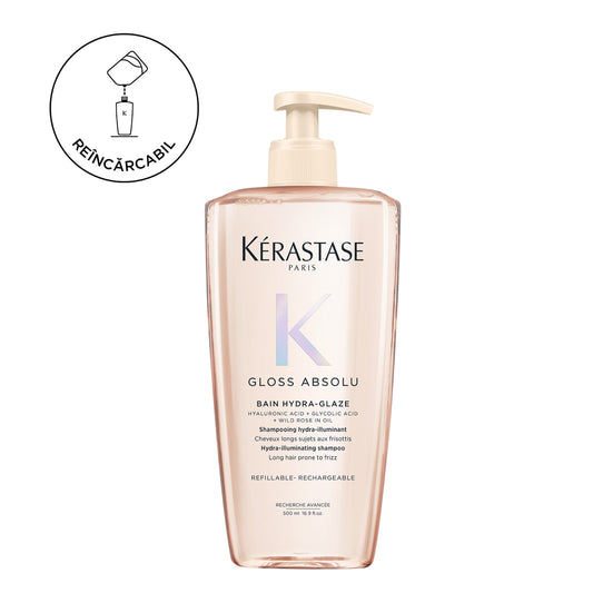 Kerastase Gloss Absolu Bain Hydra-Glaze utántölthető sampon, antisztatikus hatással, 500ml