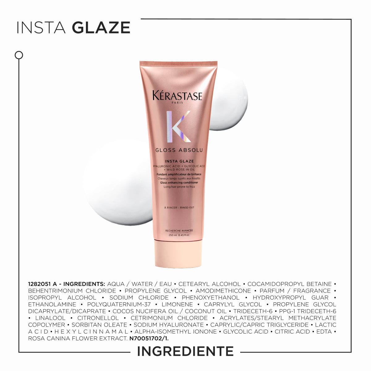 Hajfény és szöszösödésgátló balzsam hosszú hajra — Kérastase Gloss Absolu Insta Glaze 250ml
