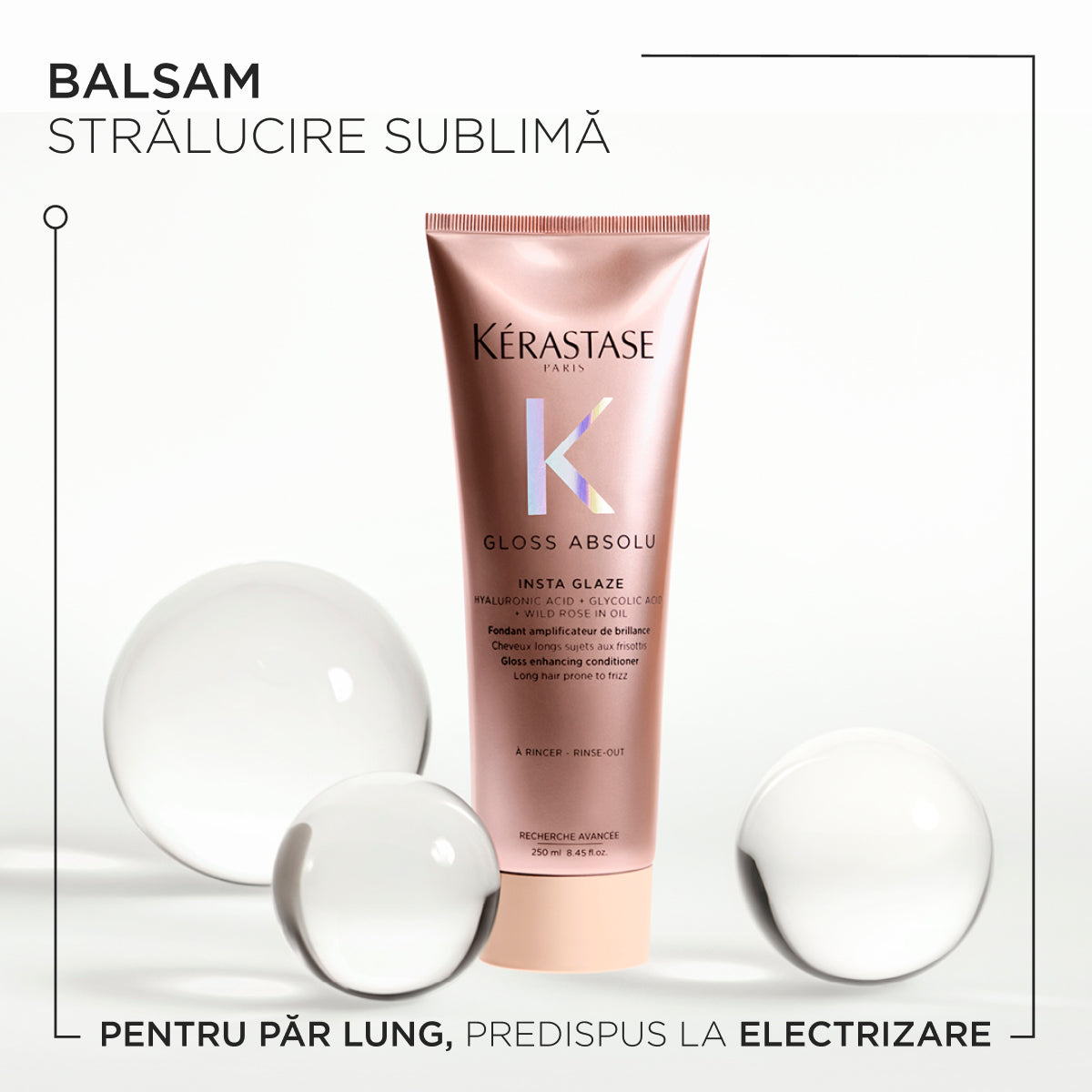 Hajfény és szöszösödésgátló balzsam hosszú hajra — Kérastase Gloss Absolu Insta Glaze 250ml