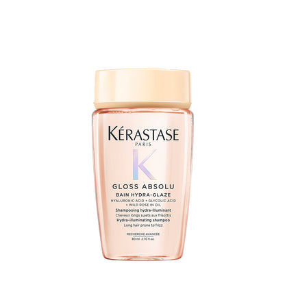 Kérastase Gloss Absolu Bain Hydra-Glaze Hidratáló, szöszösödésgátló sampon hosszú hajra, 80ml
