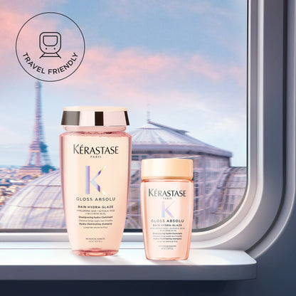 Kérastase Gloss Absolu Bain Hydra-Glaze Hidratáló, szöszösödésgátló sampon hosszú hajra, 80ml