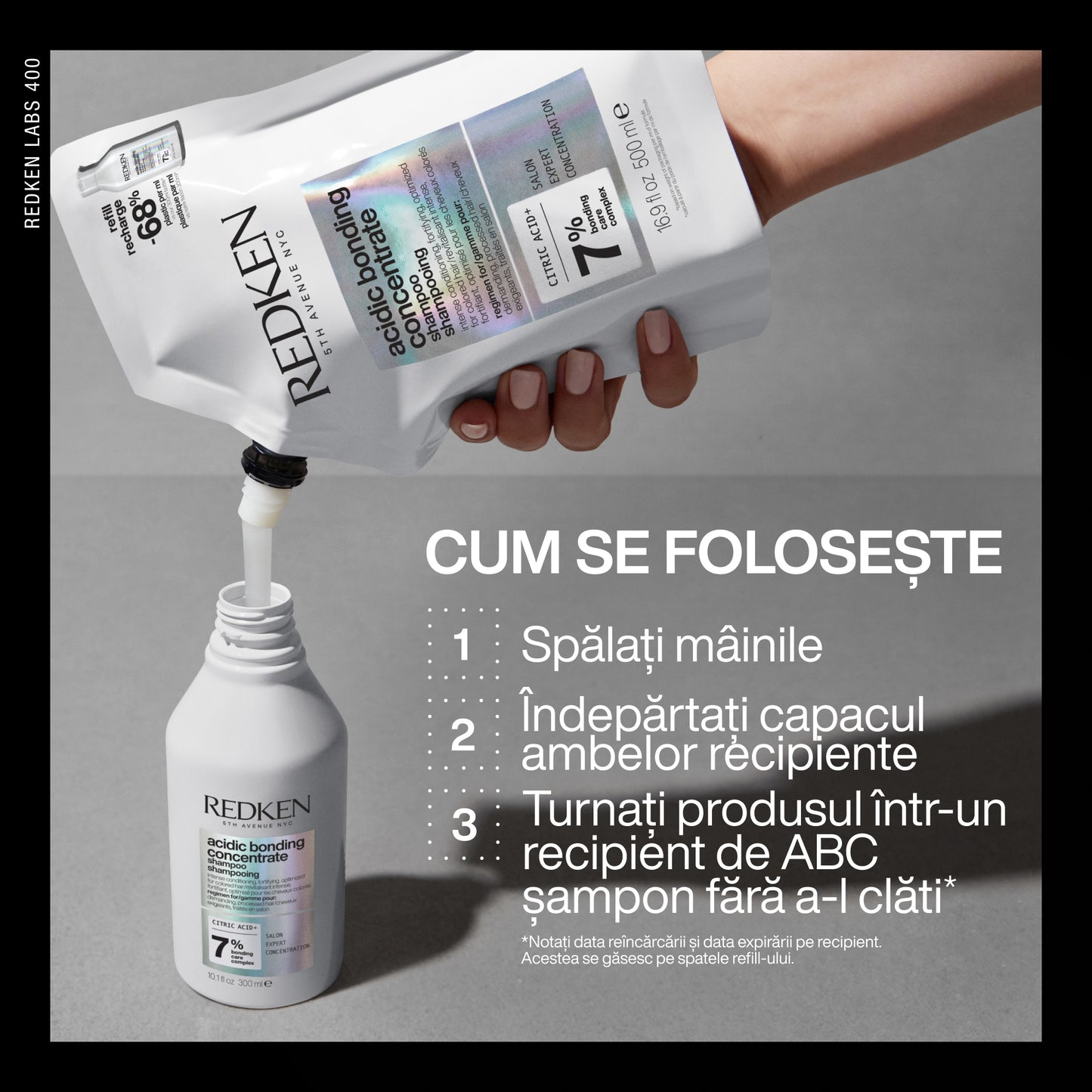 Sampon károsodott hajra — Redken Acidic Bonding Concentrate Sulfate-Free Shampoo 500ml