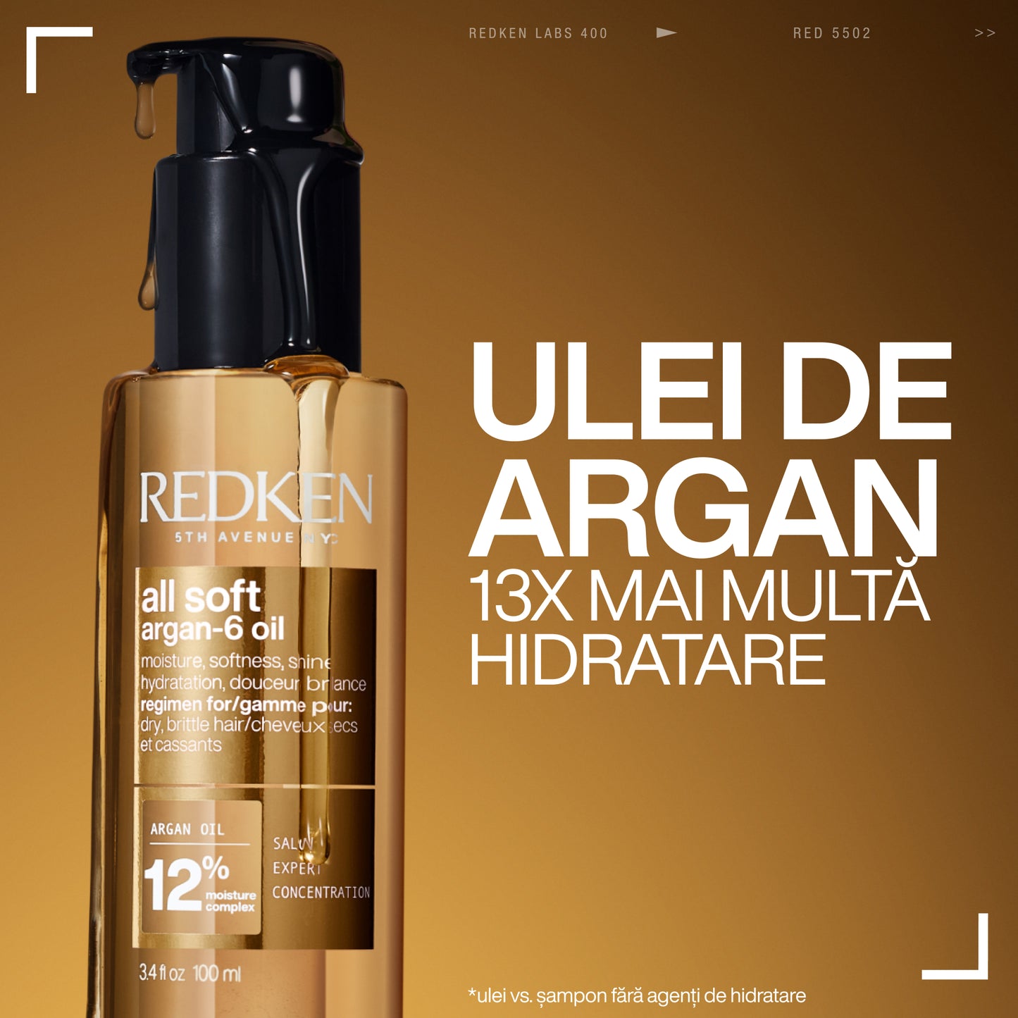 Olaj száraz hajra – Redken All Soft Argan-6 Olaj 100ml