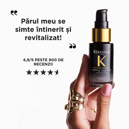 Éjszakai öregedésgátló szérum érett és gyenge hajra – Kérastase Chronologiste Overnight Youth Serum 30ml