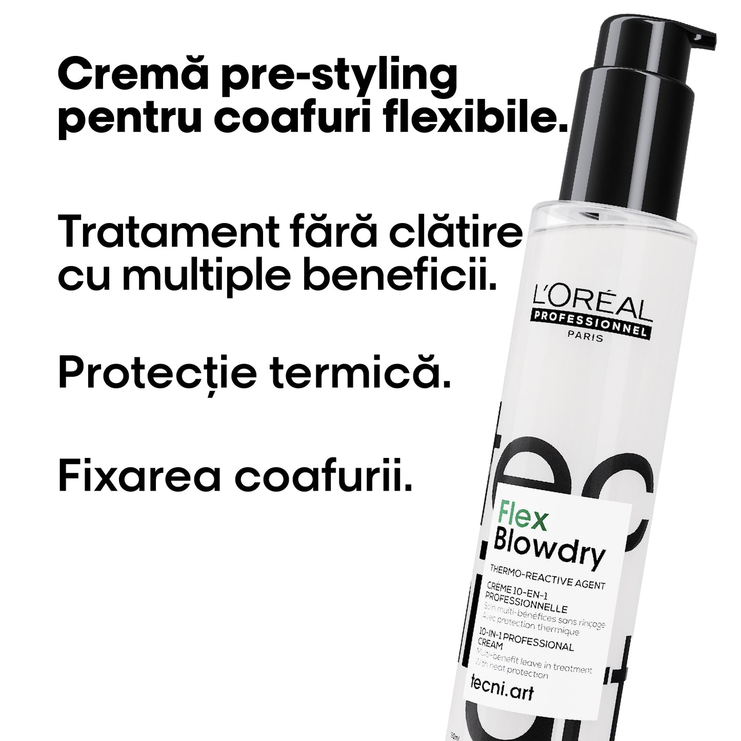 Hővédő leave-in krém – L'Oréal Professionnel Tecni.Art Flex Blowdry 150 ml