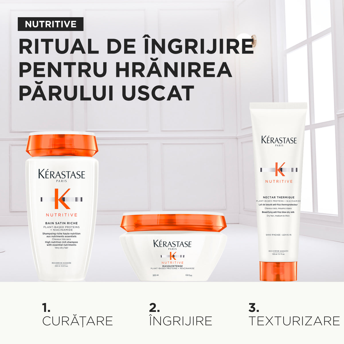 Tápláló rituálé száraz hajra – Kérastase Nutritive