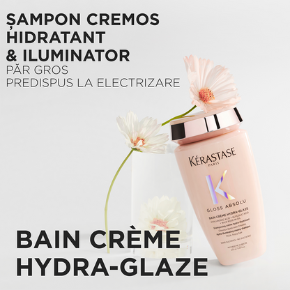 Krémes, szöszösödést gátló sampon vastag hajra — Kérastase Gloss Absolu Bain Crème Hydra-Glaze 250ml