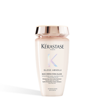 Krémes, szöszösödést gátló sampon vastag hajra — Kérastase Gloss Absolu Bain Crème Hydra-Glaze 250ml