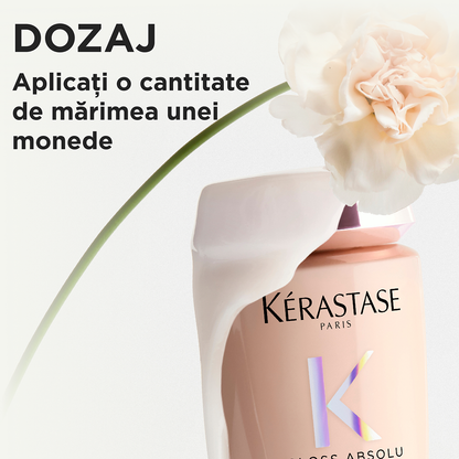 Krémes, szöszösödést gátló sampon vastag hajra — Kérastase Gloss Absolu Bain Crème Hydra-Glaze 250ml