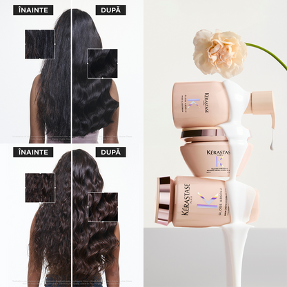 Krémes sampon vastag, rakoncátlan hajra – Kérastase Gloss Absolu Bain Crème Hydra-Glaze 500ml utántöltő