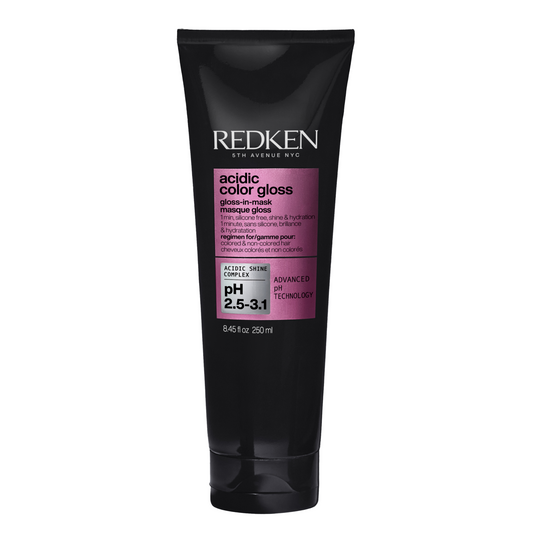 REDKEN ACIDIC COLOR GLOSS intenzív fényt adó hajpakolás ultra-savas ecettel, glicerinnel és telített zsírsavakkal, fényes és hidratált hajért, 250 ml