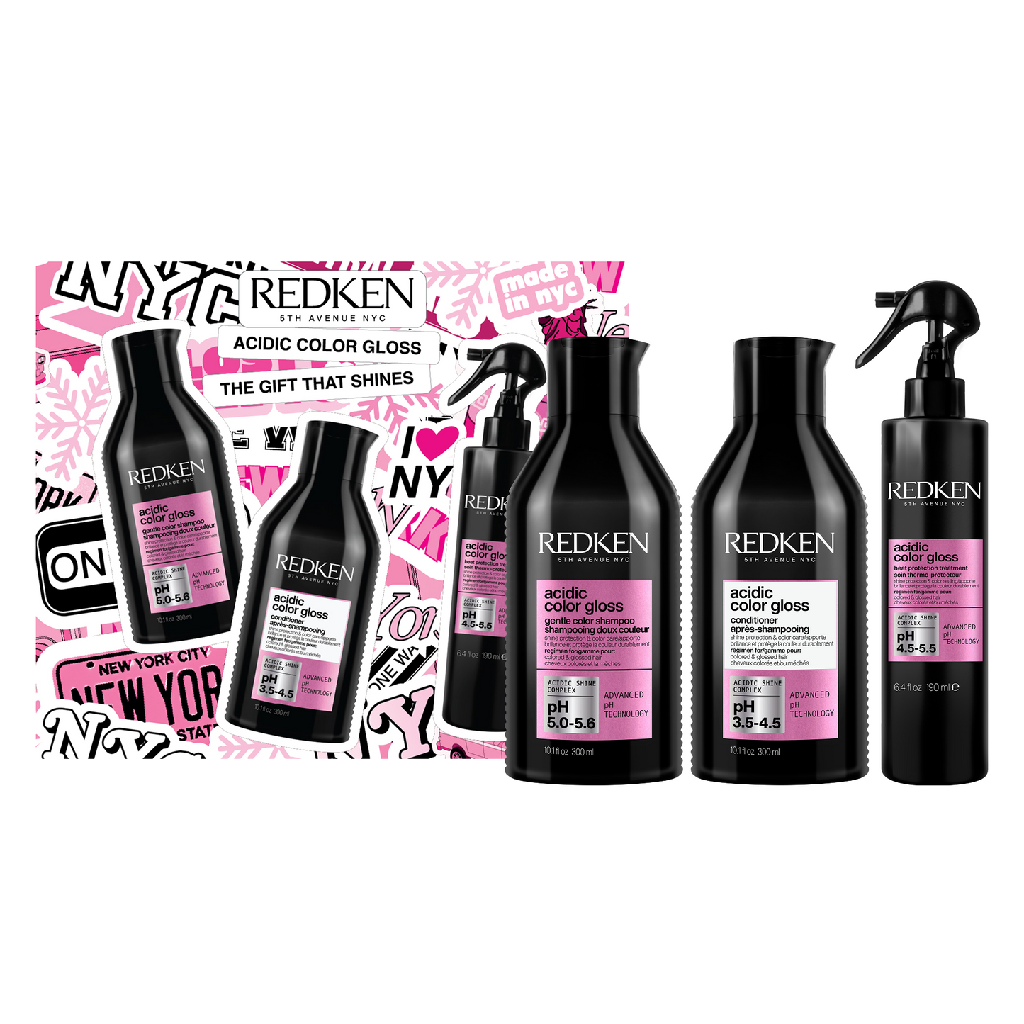 Festett hajra való készlet – Redken Acidic Color Gloss Professional Routine Set
