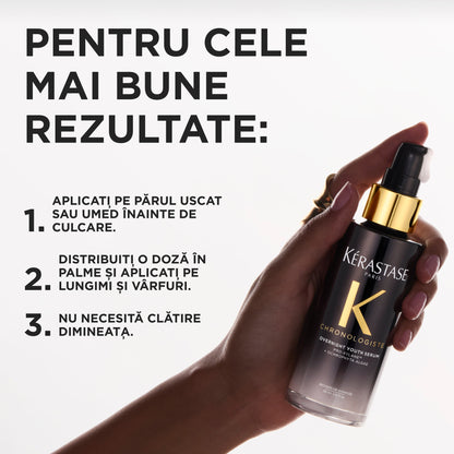 Éjszakai öregedésgátló szérum érett hajra — Kérastase Chronologiste Overnight Youth Serum 90ml
