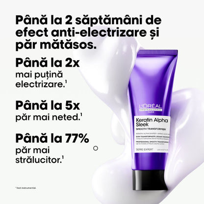 Simító, göndörödésgátló kezelés – L'Oréal Professionnel Keratin Alpha Sleek 200ml