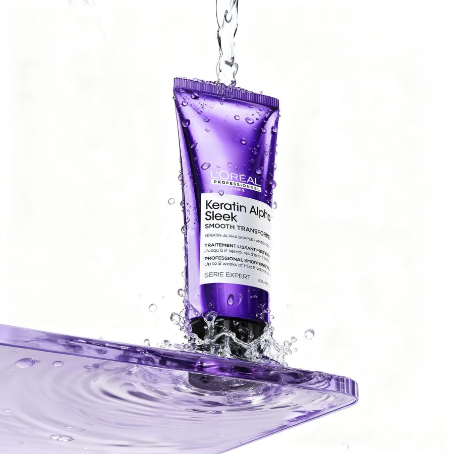 Simító, göndörödésgátló kezelés – L'Oréal Professionnel Keratin Alpha Sleek 200ml