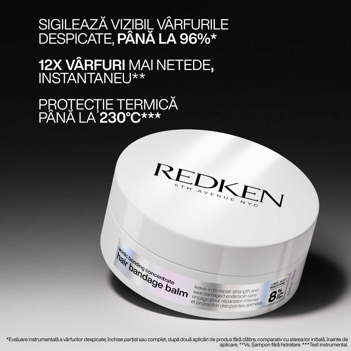 Redken Hair Bandage Palm - Öblítést nem igénylő balzsam a töredezett hajvégek javítására, erősítésére és lezárására 75ml