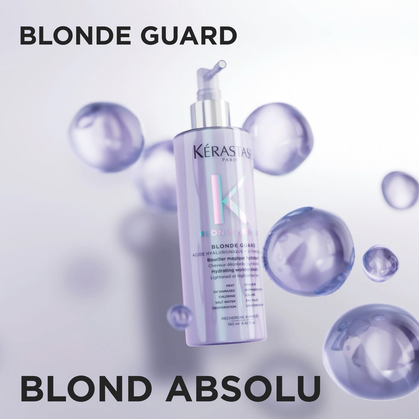 Kérastase Blond Guard – Hajban maradó ápoló szőke hajra, hidratálás és ragyogás 190 ml
