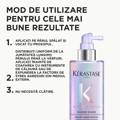 Kérastase Blond Guard – Hajban maradó ápoló szőke hajra, hidratálás és ragyogás 190 ml