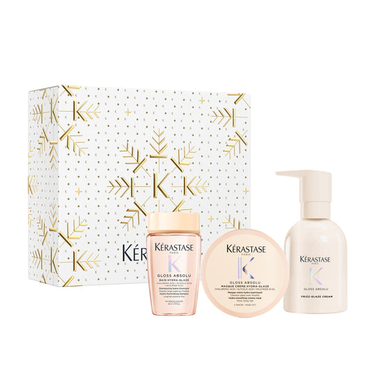 Set Kérastase Gloss Absolu Cream Trio Holiday 2026 pentru păr gros predispus la electrizare – imagine 1