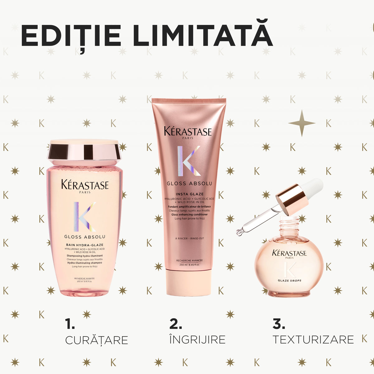 Set Kérastase Gloss Absolu Trio Holiday 2026 pentru strălucire și efect anti-frizz – imagine 8
