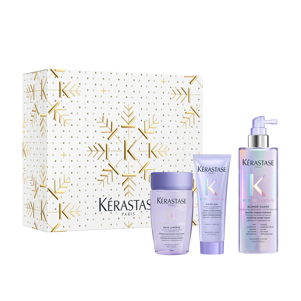 Set Kérastase Blond Absolu Holiday 2026 pentru un păr blond hidratat și luminos – imagine 1