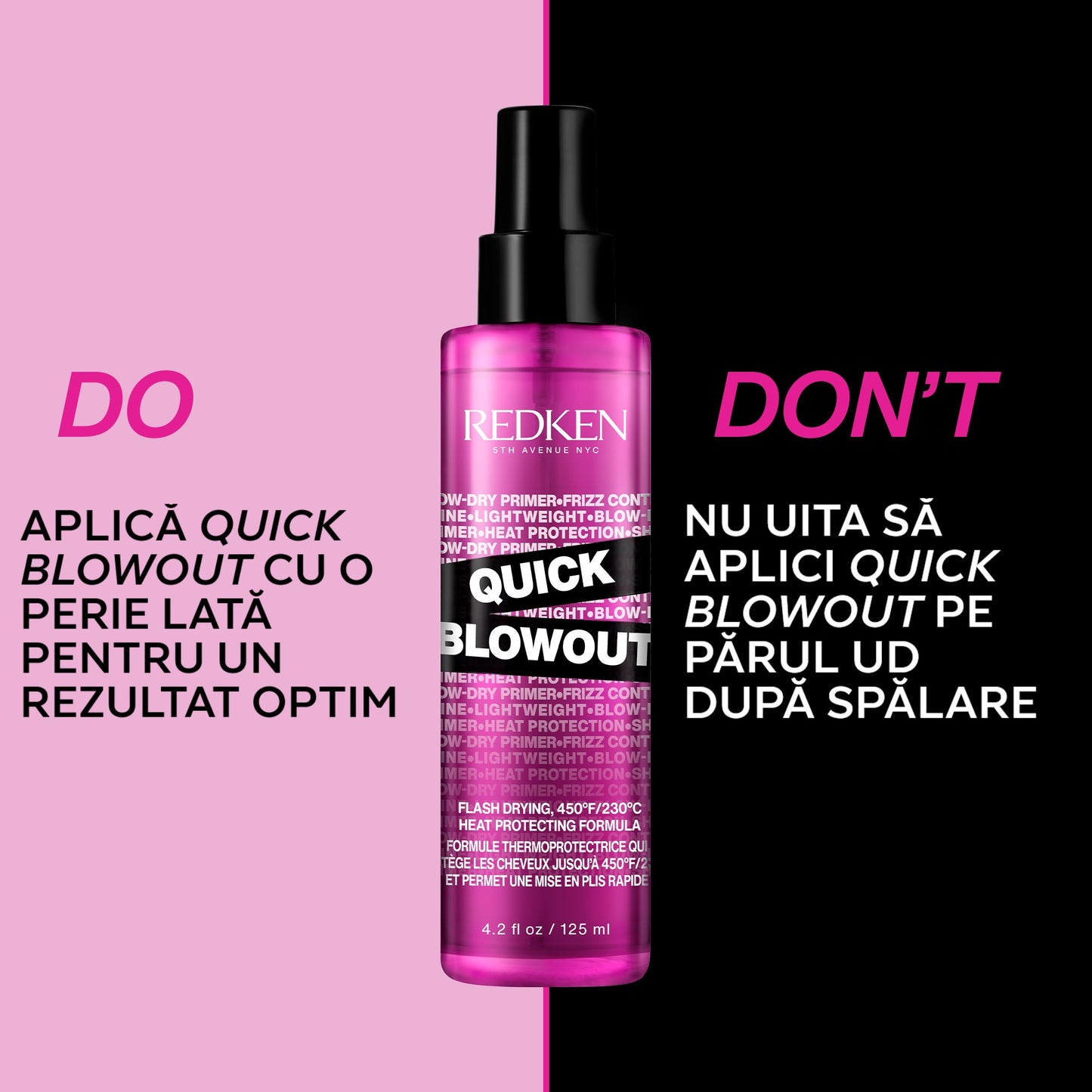 Professzionális hajformázó spray — Redken Styling Quick Blowout 125ml