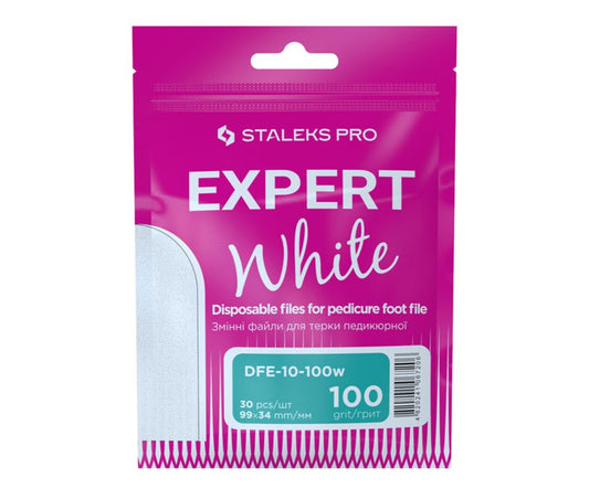 Staleks PRO Expert fehér fém sarokreszelő utántöltő DFE-10-100w, 30 db